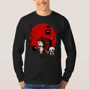 Camiseta Susuwatari E Kodama Fantasmas Japoneses Spooky Hal