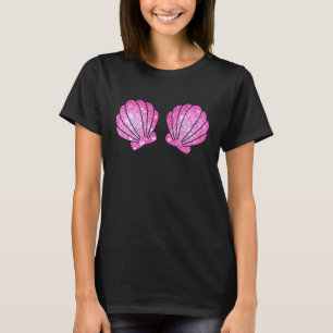 Camiseta Sutiã de Concha de Sereia Fantasia Concha de Hallo