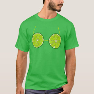 Camiseta Sutiã de Lima Correspondente Fantasia de Halloween