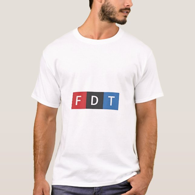 Camiseta Sutil Anti-Trump FDT Anti-Maga Democratas (Frente)