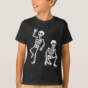 Camiseta Sutil Anti Trump Oculta Esqueleto de Dança de Mens