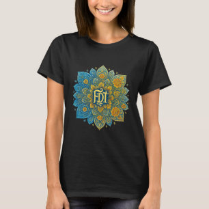 Camiseta Sutil Anti-Trump Shirt Design Feminista Mandala Wo