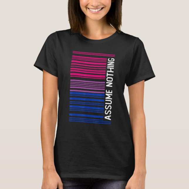 Camiseta Sutil Bissexual Assume Nada De Orgulho (Frente)