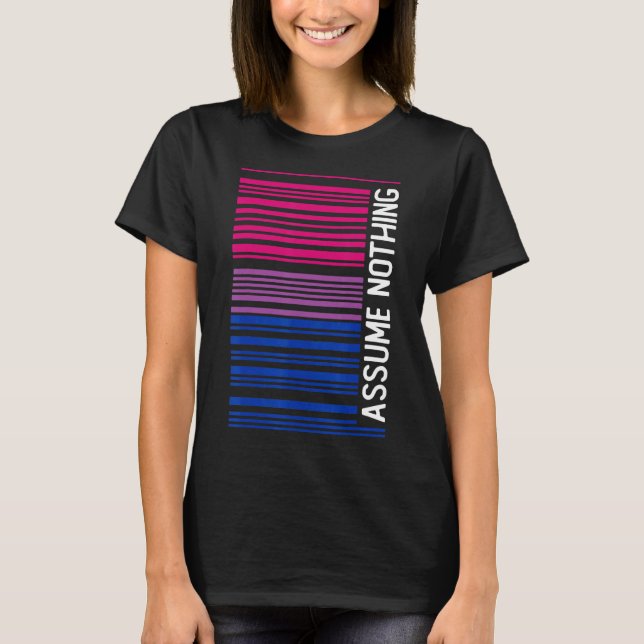 Camiseta Sutil Bissexual Assume Nada De Orgulho (Frente)