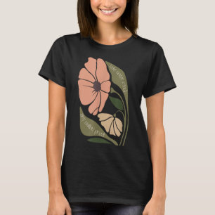 Camiseta Sutil Boho Flores Anti Trum P Liberal Protesto Re