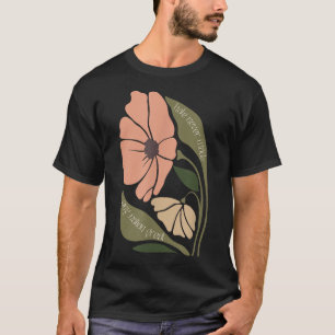 Camiseta Sutil Boho Flores Anti Trum P Liberal Protesto Re