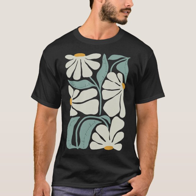 Camiseta Sutil Flower Kamala Harris Boho Aestético (Frente)