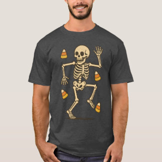 Camiseta Sutil Halloween Skeleton Candy Trump Halloween Co