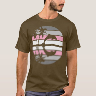 Camiseta Sutil Orgulho Demigirl Sunset, Bandeira Demi, Orgu