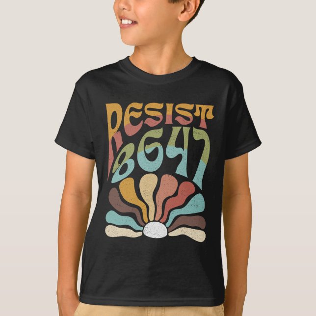 Camiseta Sutil Resist 8647 Trump Resist Trump Protest Boho (Frente)
