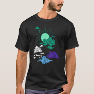 Camiseta Sutil Sun Cloud MLM Priter Color Gay LG Ortod