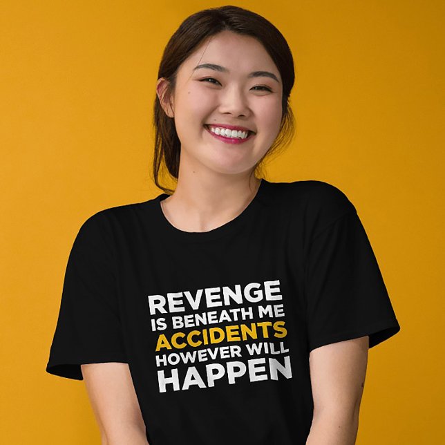 Camiseta Sutitle Vendetta Tee: Acidentes Vão Acontecer (Criador carregado)