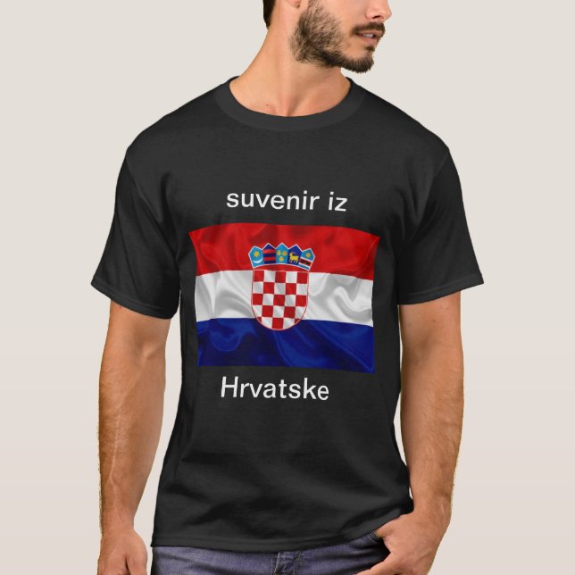 Camiseta suvenir iz Hrvatske (Frente)