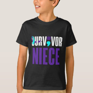 Camiseta Suvivência A Onça Apoia A Consciência Da Prevenção