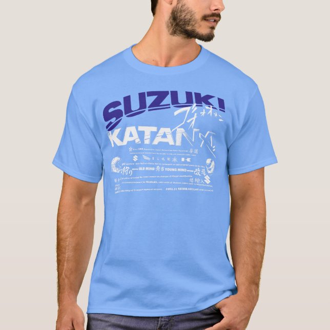 Camiseta suzuki katana logo Dblue (Frente)