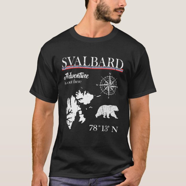 Camiseta Svalbard  Adventure Is Out There  Norway Norwegian (Frente)