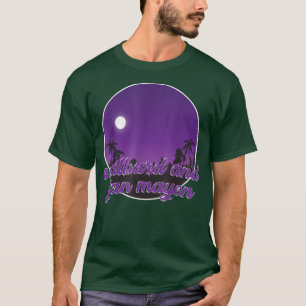 Camiseta svalbard e jan mayen à noite com Palms