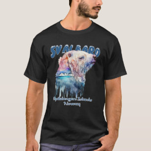 Camiseta Svalbard Norway Spitsbergen Polar Bear Norte Li
