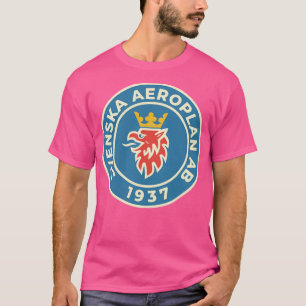 Camiseta Svenska Aeroplan AB 1937 Alfândega Retro
