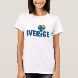 Camiseta Sverige com amor