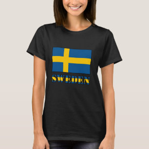 Camiseta Sverige Orgulho Sueco Raízes Suecas Bandeira da Su