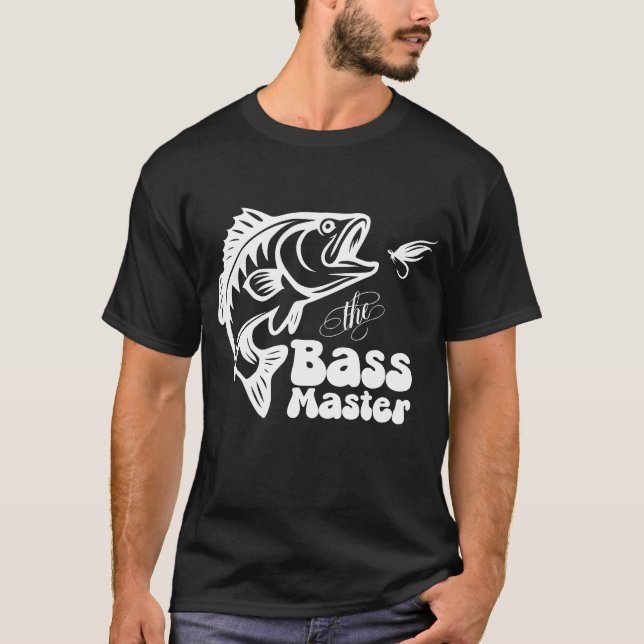 Camiseta SVG Custom Bass Master fishing (Frente)