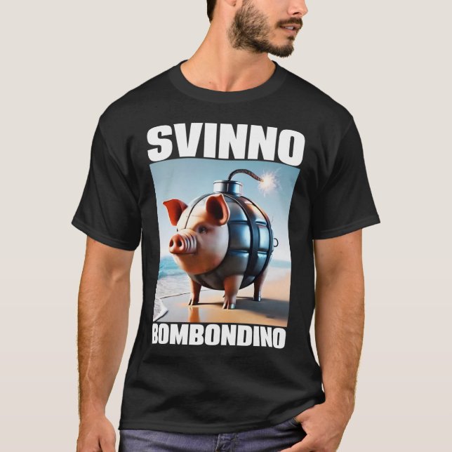 Camiseta Svinino Bombondino Pig Chaos Meme (Frente)