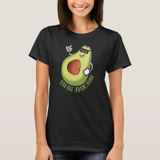 Camiseta SWAG Avocado guacamole vegan (Frente)