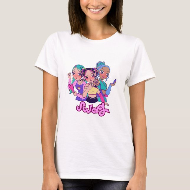 Camiseta Swag Girl Power Y2K - T-Shirt estética" (Frente)