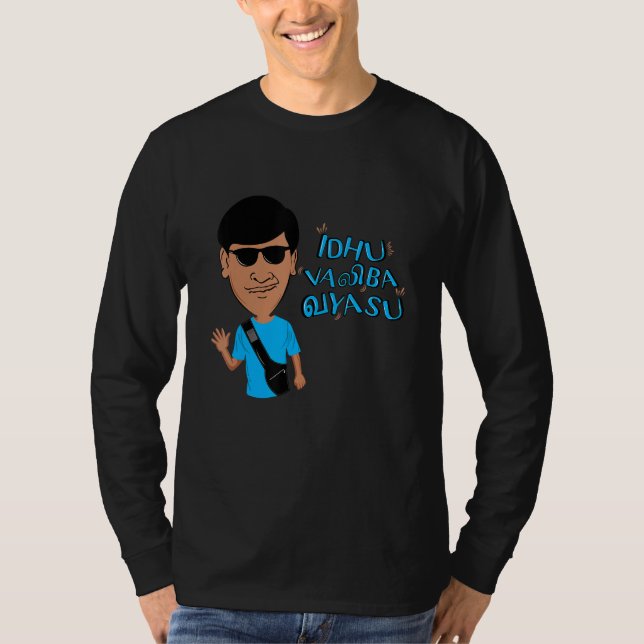 Camiseta Swag Kollywood Tamil Idhu Valiba Vayasu Funn (Frente)