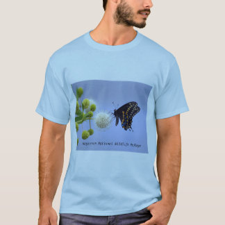Camiseta Swallowtail preto em Buttonbush - T de HNWR