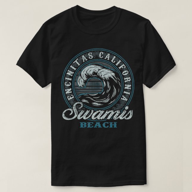 Camiseta Swamis Retro Wave Circle Beach Gift (Frente do Design)