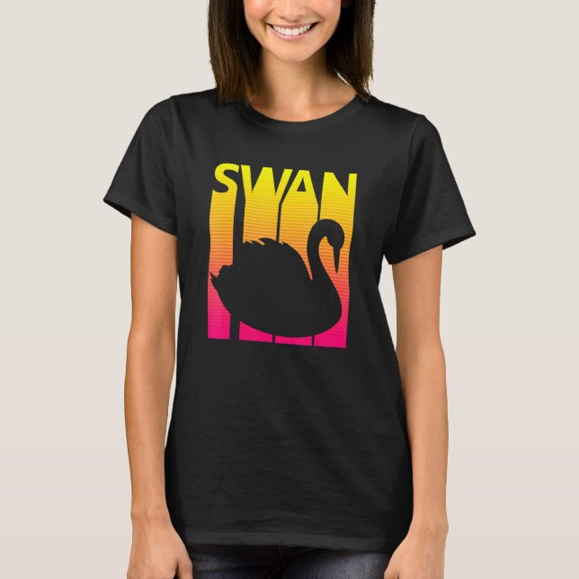 Camiseta Swan Bird Retro Costume (Frente)