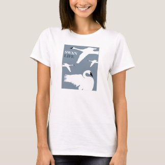 Camiseta Swan Life, Elegante Swan