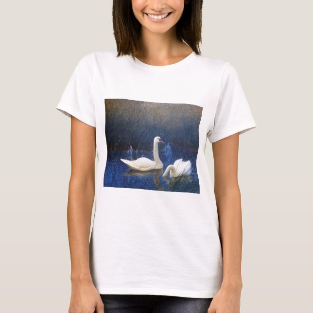 Camiseta Swans em Reeds, Bruno Liljefors (Frente)