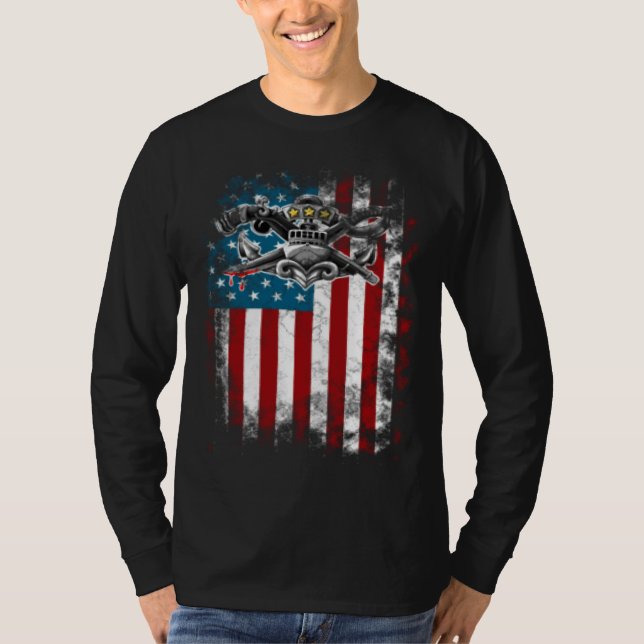 Camiseta SWCC DBG OLD GLORY Gráfico da Frente e Verso (Frente)