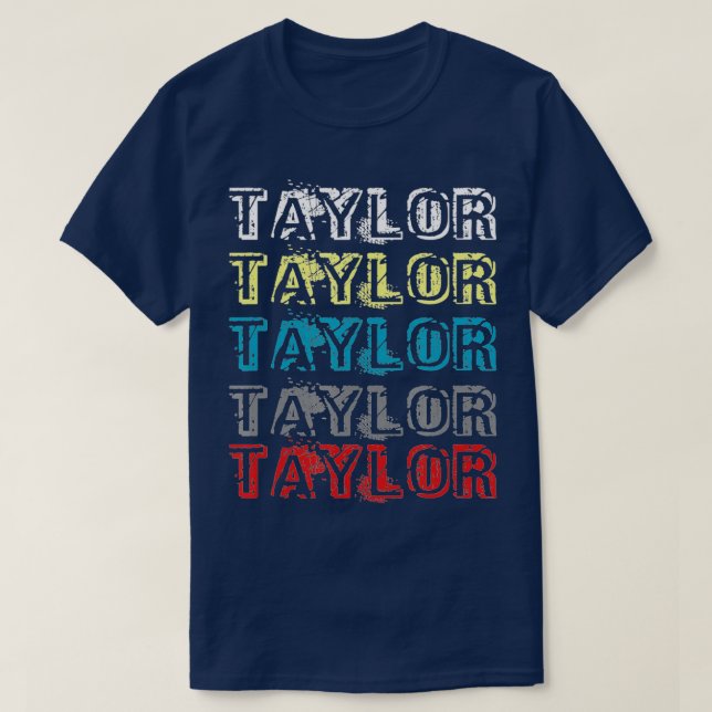 Camiseta Sweat Heart TAYLOR Love Retro Design Funny Boys Gi (Frente do Design)