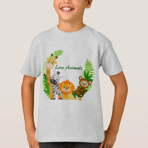 Camiseta Sweat Shirt Rapaz Animal