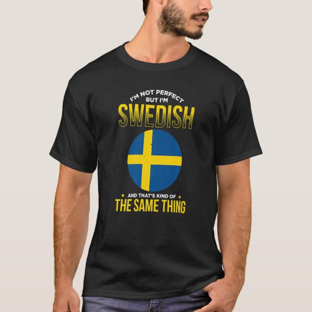 Camiseta Sweden For Proud Swedes Swedish Flag Sverige Scand (Frente)