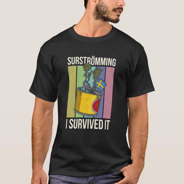 Camiseta Sweden Swedish fish specialty Surstromming puke fi (Frente)