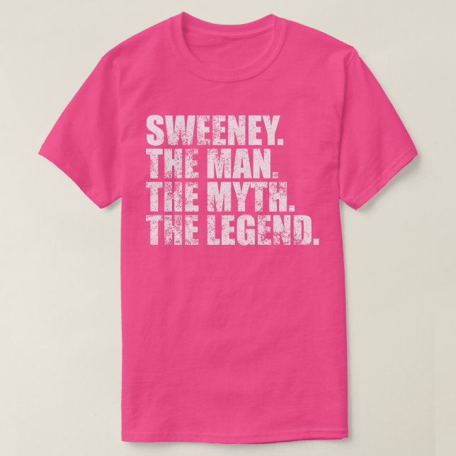 Camiseta SweeneySweeney Family name Sweeney sobrenome Sween (Frente do Design)