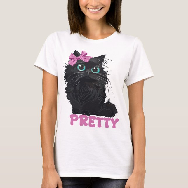 Camiseta Sweet and Pretty Cat 🐱 (Frente)