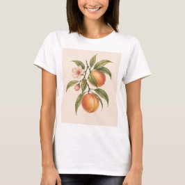 Camiseta Sweet as a Peach | Vintage Peach Botanical Design