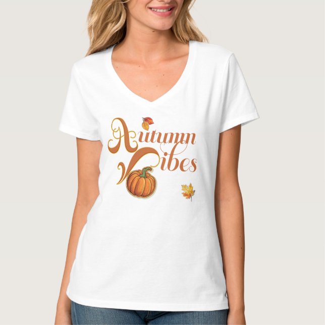 Camiseta Sweet Autumn Vibes Trendy Women (Frente)