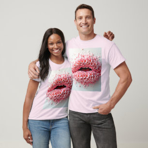 Camiseta Sweet Bloom Lábios Art