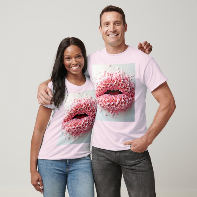 Camiseta Sweet Bloom Lábios Art (Unissex)