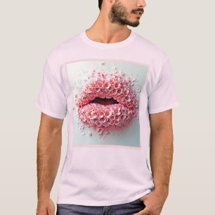 Camiseta Sweet Bloom Lábios Art