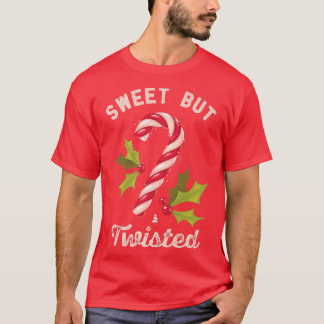Camiseta Sweet But Twisted Candy Cane Funny Christmas Holid