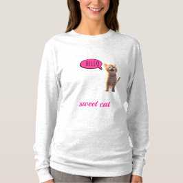 Camiseta  Sweet Cat Long Sleeve