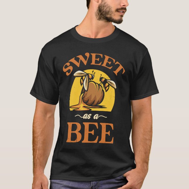 Camiseta Sweet Como Abelha Para Os Apicultores Que Mantêm A (Frente)